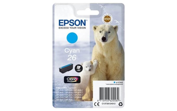 Epson Tinte T26124012 Cyan