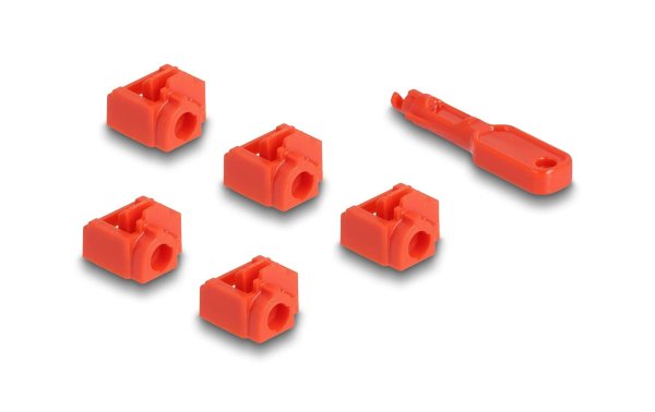 Delock RJ45 Port Blocker Set für RJ45 Buchse 10 Stück