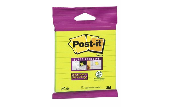 Post-it Notizzettel Post-it Super Sticky Blister 10 x 10 cm Gelb