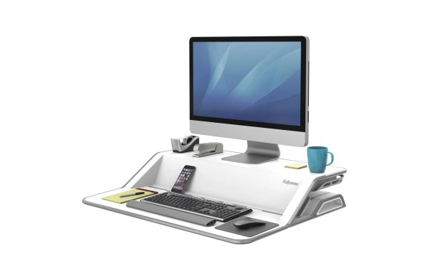 Fellowes Schreibitischaufsatz Workstation Lotus Weiss