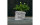 concrette Pflanzengefäss Totenkopf Blumen 15 x 19 cm, Weiss