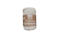 Glorex Wolle Makramee Rope gedreht 3 mm, 250 g, Weiss