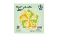 URSUS Bastelpapier Indian Colours 13.7 x 13.7 cm, 130 g/m², Green