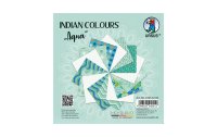 URSUS Bastelpapier Indian Colours 13.7 x 13.7 cm, 130 g/m², Aqua