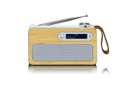 Lenco DAB+ Radio PDR-040 Bambus/Weiss