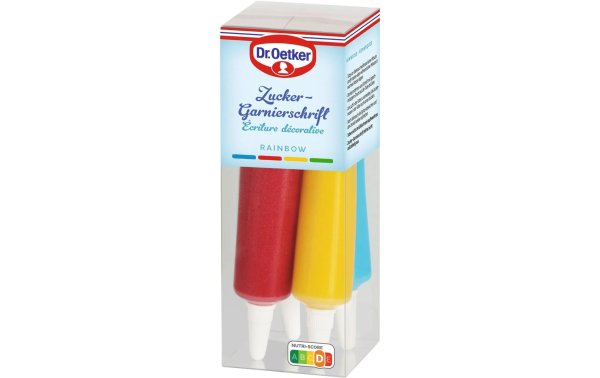 Dr.Oetker Lebensmittelfarbenstifte Rainbow Rot/Gelb/Grün/Blau