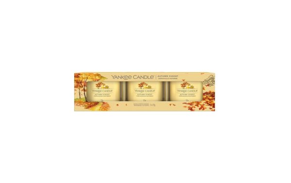 Yankee Candle Signature Duftkerze Autumn Sunset Signature 3 Stück