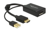 Delock Adapter HDMI – Displayport Schwarz, 4K,...
