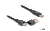 Delock USB-Ladekabel 88137 USB C - USB A/USB C 1.2 m