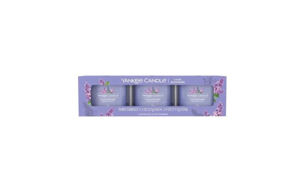 Yankee Candle Signature Duftkerze Lilac Blossoms Signature 3 Stück