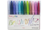 pentel Filzstift Brush Sign Pen Pastellfarben