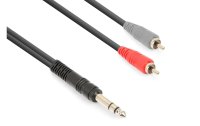 Vonyx Audio-Kabel CX328-3 6.3 mm Klinke - Cinch 3 m
