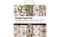 Creativ Company Designpapier 15.2 x 15.2 cm, Braun/Rot,...