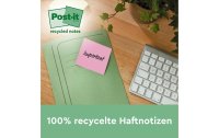 Post-it Notizzettel Super Sticky Recycling, Mehrfarbig, 18 Blöcke