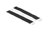 Delock Klettband-Rolle 1 m x 25 mm Haft und Flauschband Schwarz