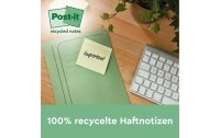 Post-it Notizzettel Super Sticky Recycling, Gelb, 3 Blöcke