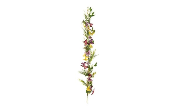 Dekomat AG Kunstpflanze Girlande mit Schmetterlingen und Blüten 160 cm