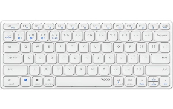 Rapoo Funk-Tastatur E9600M ultraslim Weiss