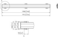 Vogels Display-Adapterbar PFB 3419 schwarz