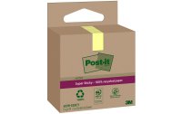 Post-it Notizzettel Super Sticky Recycling, Gelb, 3...