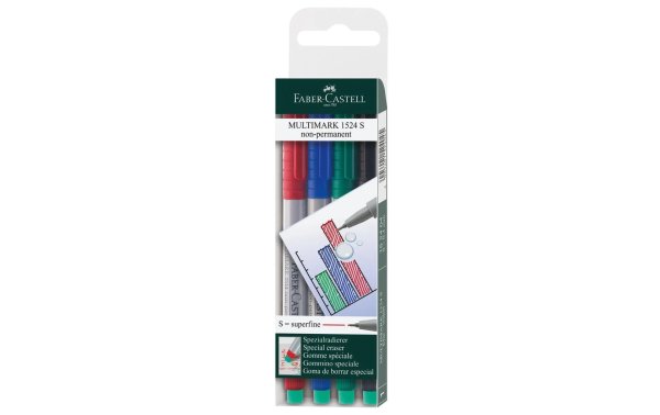 Faber-Castell Multimark superfein, 4er Etui