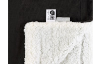 COCON Decke Fleece Sherpa 150 x 200 cm, Anthrazit-Weiss