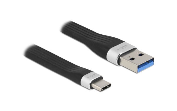 Delock USB 3.2 Gen 1 Flachbandkabel USB A - USB C 0.135 m