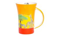 Mila Kaffeetasse Afrika 500 ml , 6 Stück, Orange