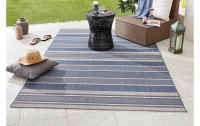 Northrugs Teppich Meadow Strap, 160 x 230 cm, Blau