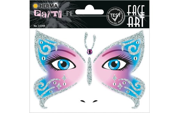 Herma Stickers Tattoos Face Art Butterfly, 1 Stück