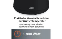 ADE Wasserkocher KG2100-2 1.5 l, Schwarz