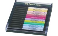 Faber-Castell Tuschestift Pitt Artist Pen 12er Etui Pastell