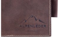 Alpenleder Notizbuch "Schiller" A5, liniert, Büffelleder Braun