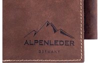 Alpenleder Notizbuch "Goethe" A6, liniert, Büffelleder braun