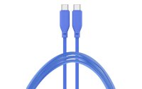 4smarts USB 2.0-Kabel Silikon High Flex USB C - USB C 1.5 m Blau