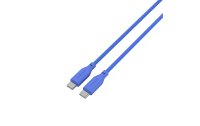 4smarts USB 2.0-Kabel Silikon High Flex USB C - USB C 1.5 m Blau