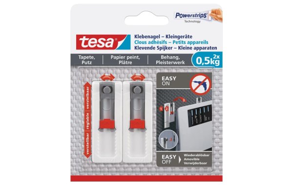 tesa Klebenagel für Kleingeräte, Tapete & Putz 0,5 kg