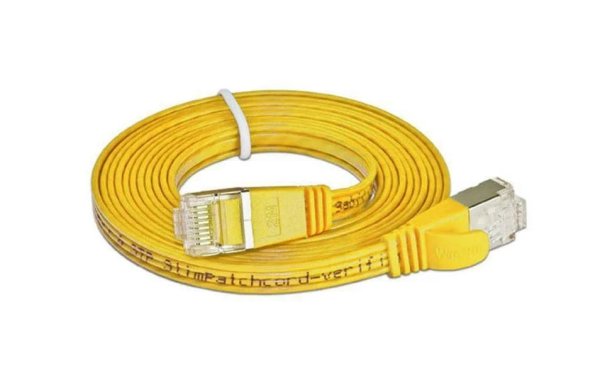 SLIM Slimpatchkabel  Cat 6, STP, 20 m, Gelb