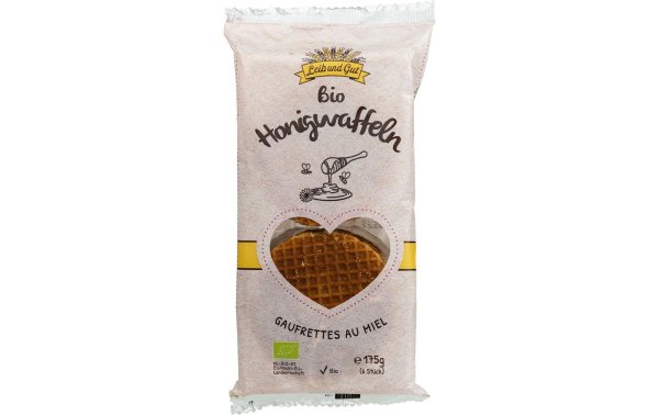 Leib und Gut Bio Honigwaffeln 175 g