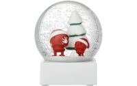 Hoptimist Schneekugel Bumble Santa L 11.5 cm, Glas