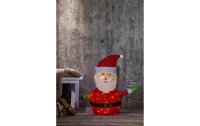 Star Trading LED-Figur Tecidy Weihnachtsmann, 70 cm, Rot