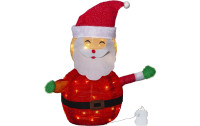 Star Trading LED-Figur Tecidy Weihnachtsmann, 70 cm, Rot