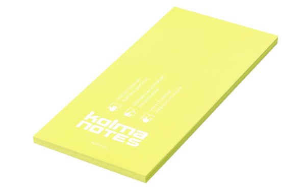 Kolma Notizzettel NOTES 99 x 210 mm Gelb, 100 Blatt