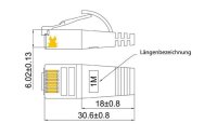 SLIM Slimpatchkabel  Cat 6, STP, 0.25 m, Grün