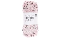 Rico Design Wolle Creative Cotton Print Aran 50 g Rosa;...