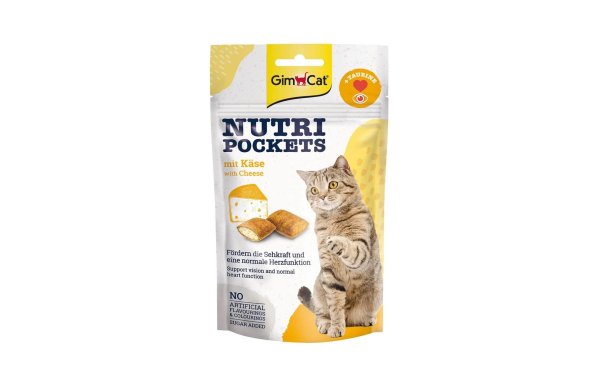 Gimpet Katzen-Snack Nutri Pockets Käse & Taurin, 60g