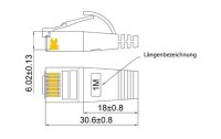 SLIM Slimpatchkabel  Cat 6, STP, 15 m, Grün