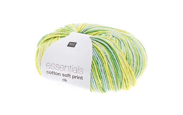 Rico Design Wolle Essentials Cotton Soft Print 50 g Grün; Hellgrün