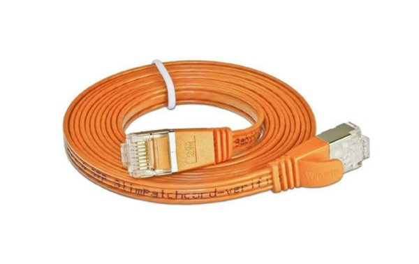 SLIM Slimpatchkabel  Cat 6, STP, 15 m, Orange