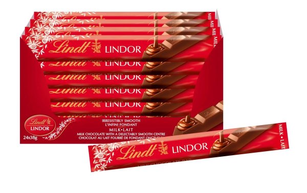 Lindt Schokoladenriegel Lindor 24 x 38 g